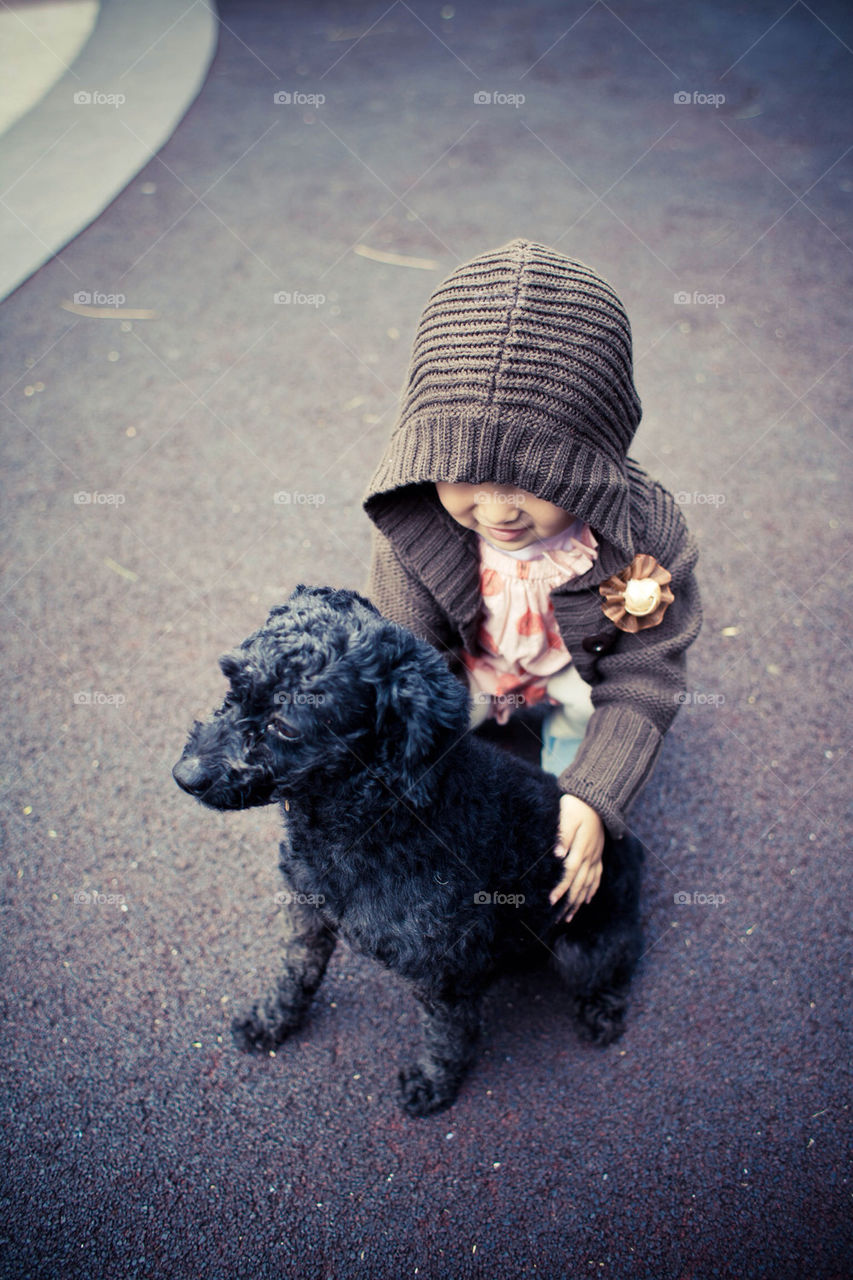 Kids and dogs are always best friends. It's a kind of nature. So