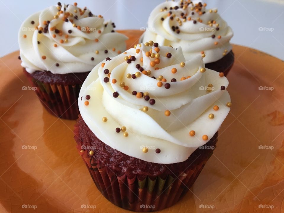 Red Velvet Cupcakes with Buttercream Icing 