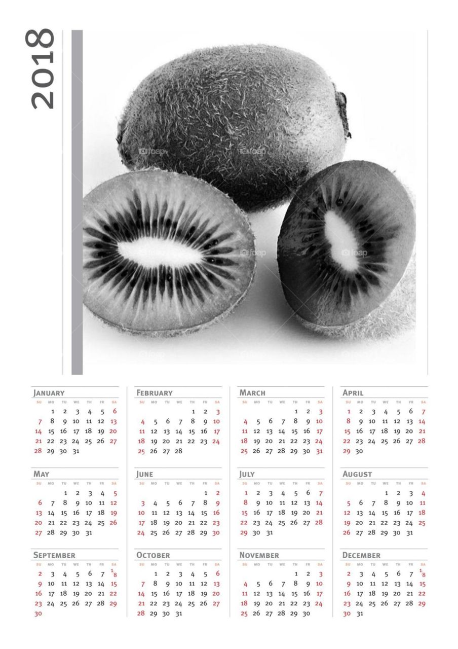 Kiwi Kalender 2018
