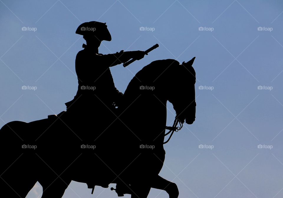 Solider on the horse