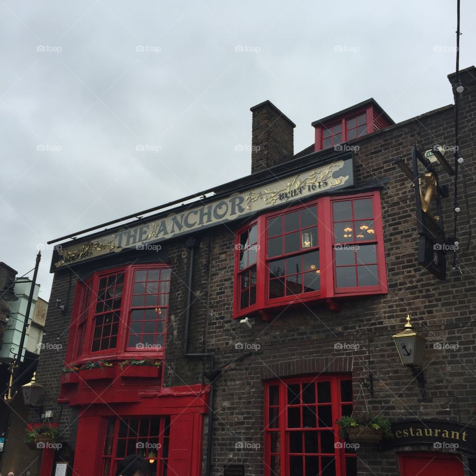 Ye old red pub