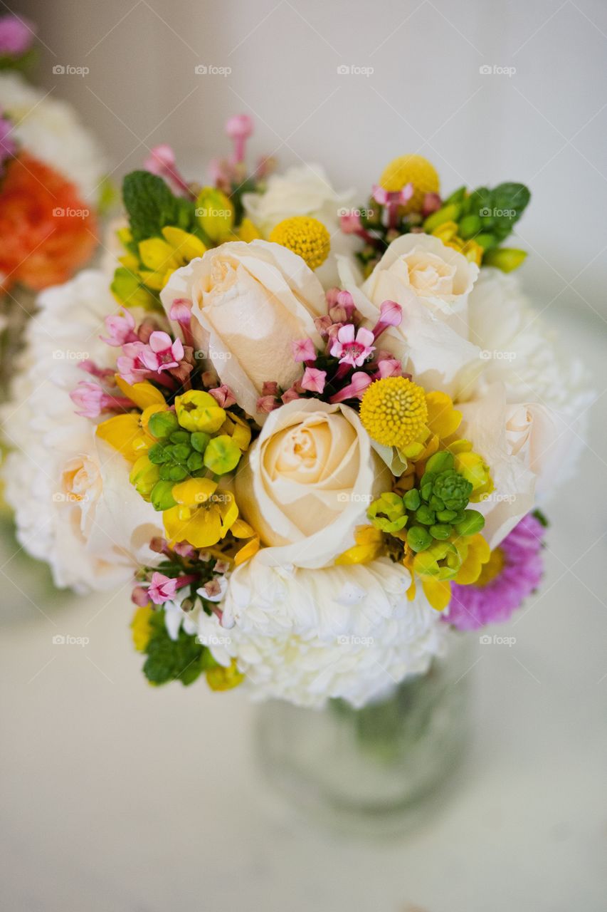 Brides wedding day bouquet 