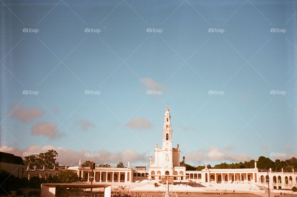 Destination for many thousands pilgrims - Fatima city in Portugal 