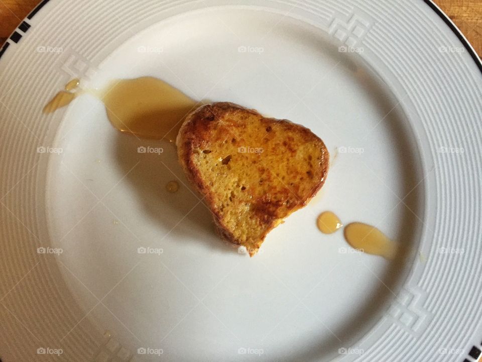 French toast. French toast & maple syrup breakfast 