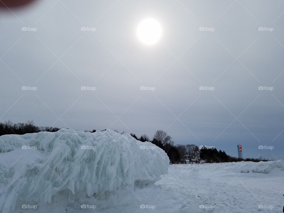 Ice Formations in Northern Michigan