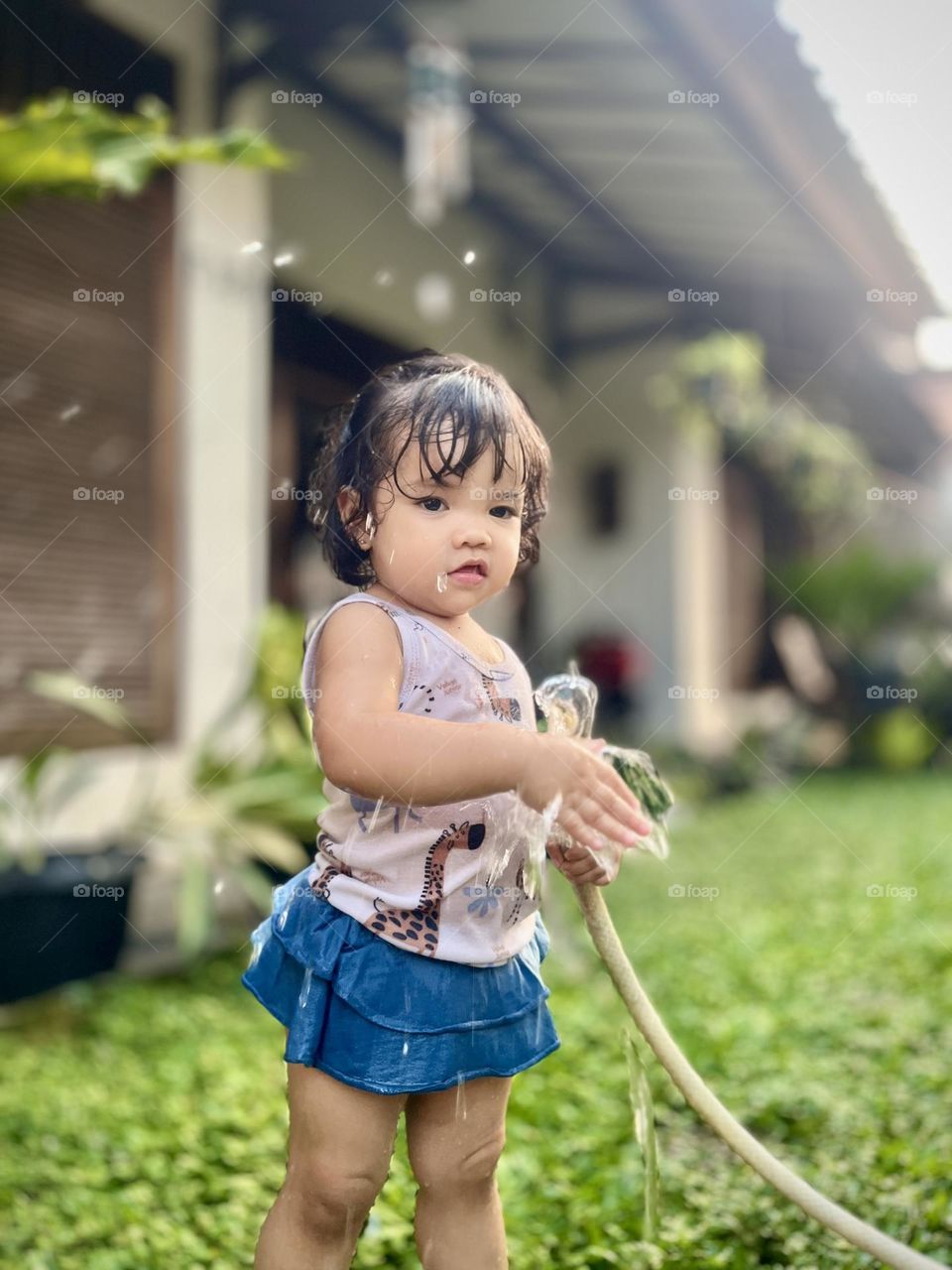 Pure joy in a summer splash.