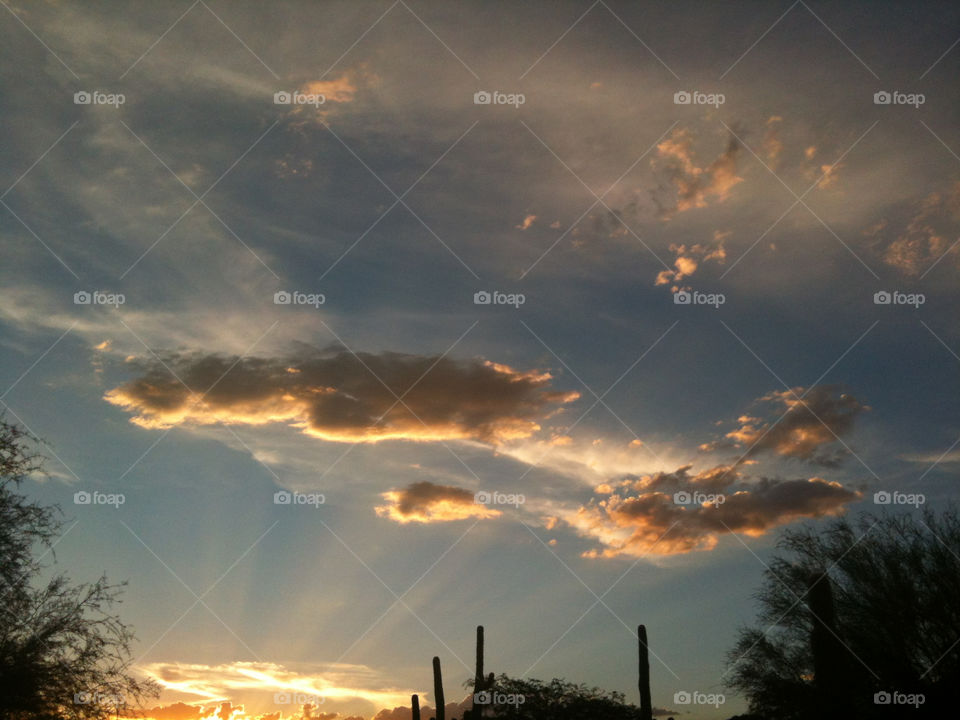 sky sunset clouds arizona by melody