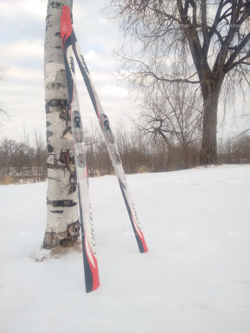 Icy skiing