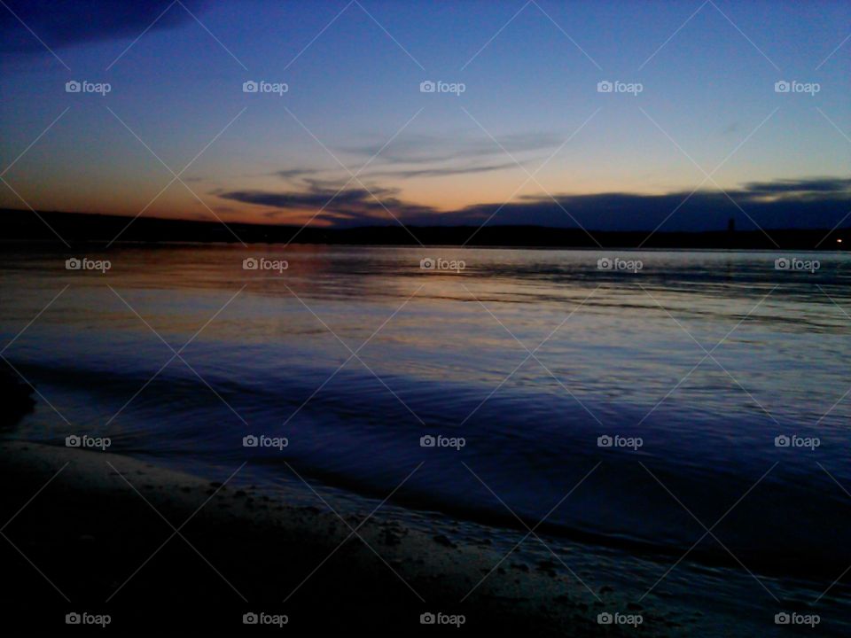 Missouri River. a South Dakota sunset