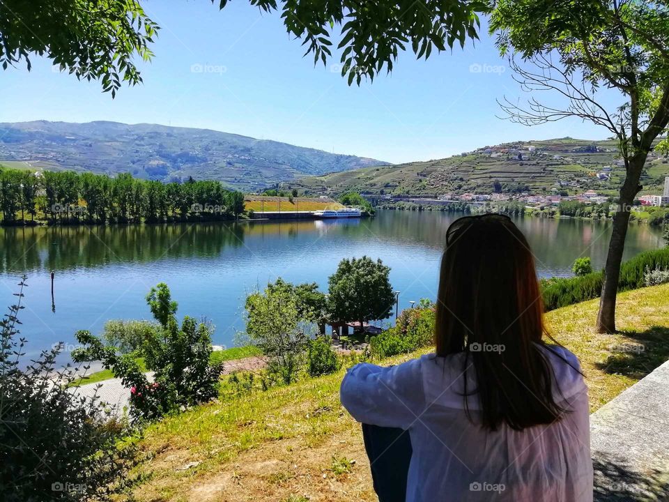 Enjoying a breathtaking view of the Douro river