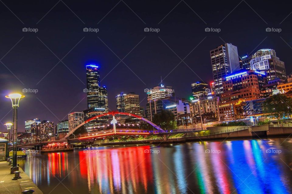 Melbourne night view