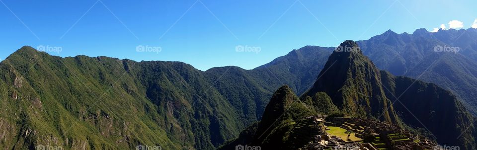 Andes Mountains as seen from the Inca Trail