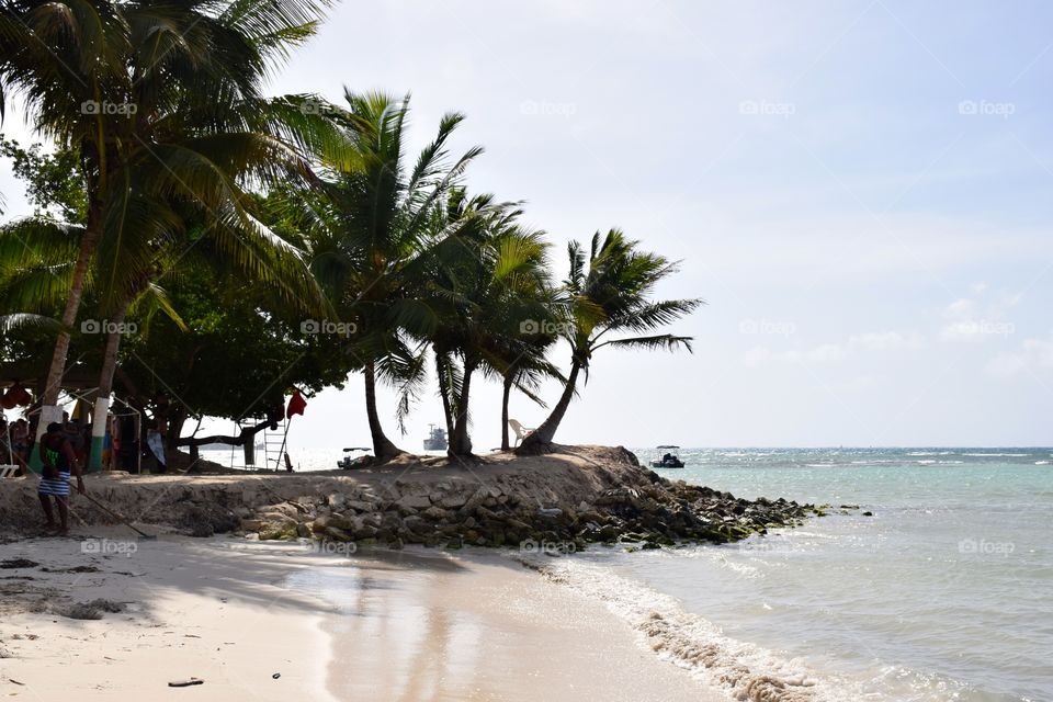 Beach at San Andres, Colombia