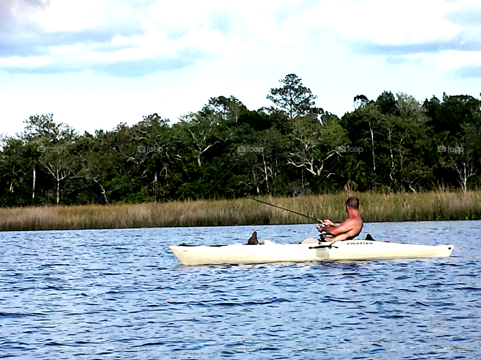 Fishing from a Kayak