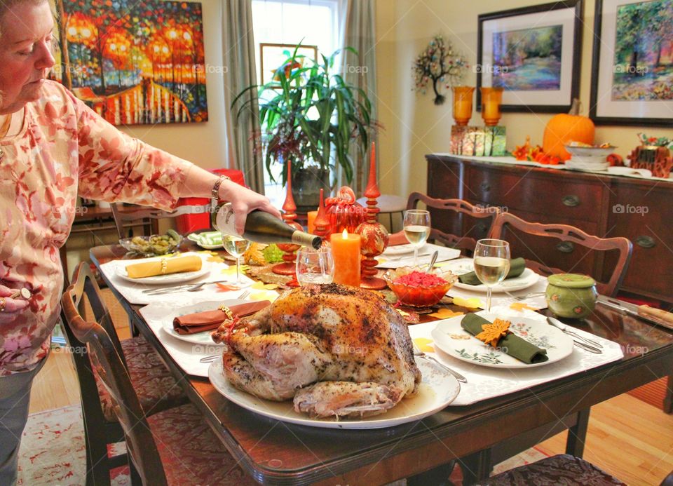 preparing dinner for the family