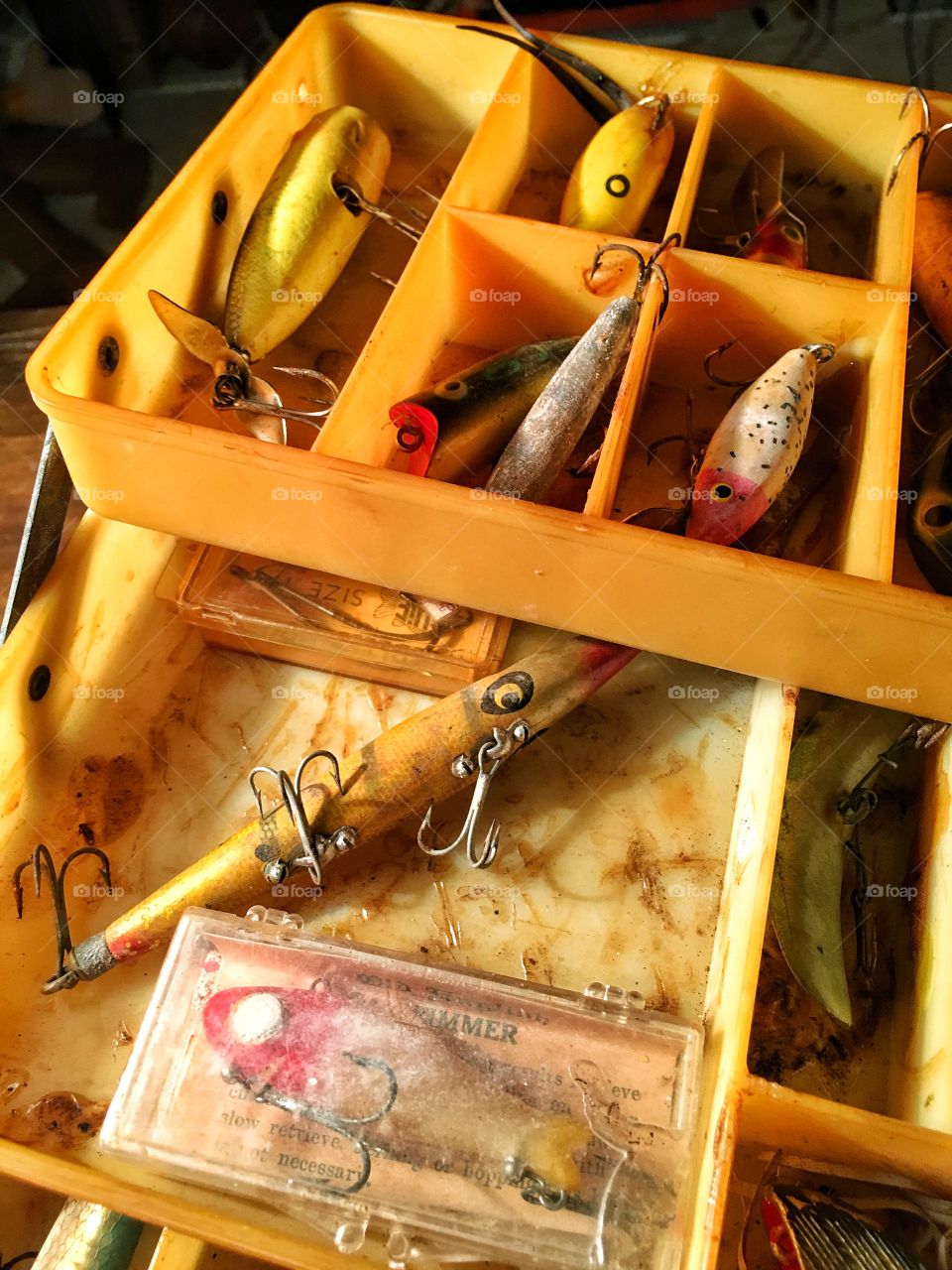 Antique tackle box