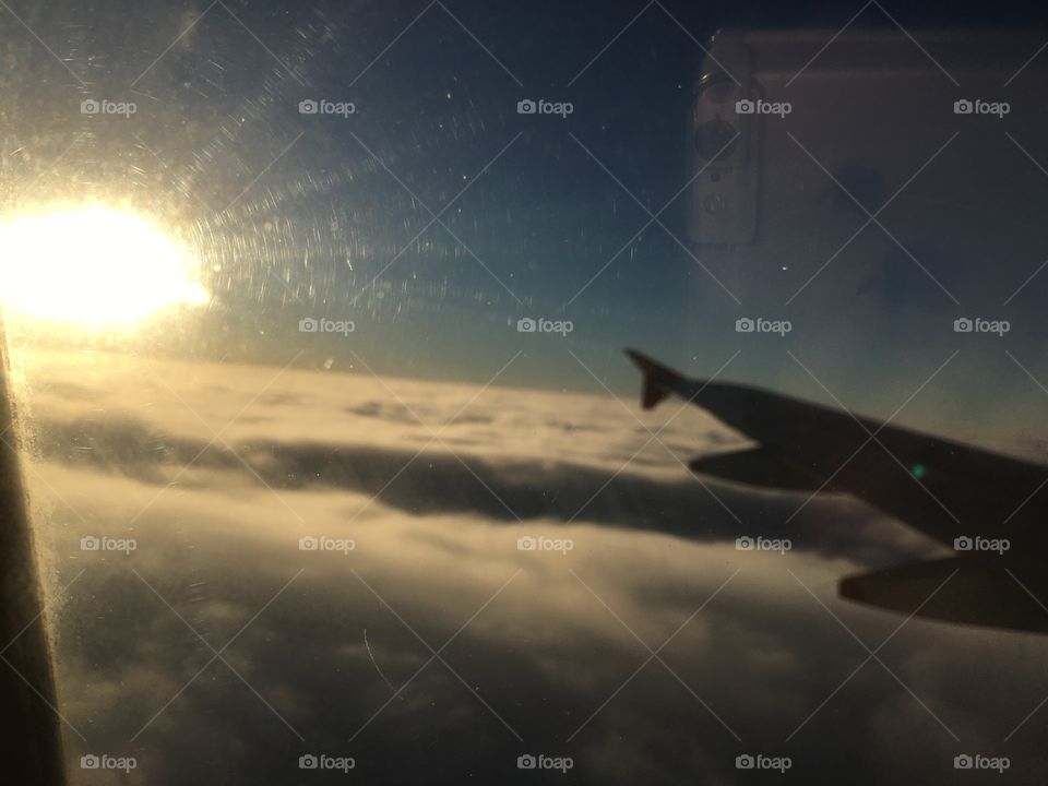 View from the plane window