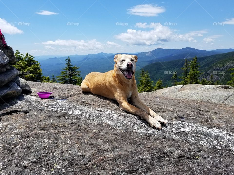 old lady hiking