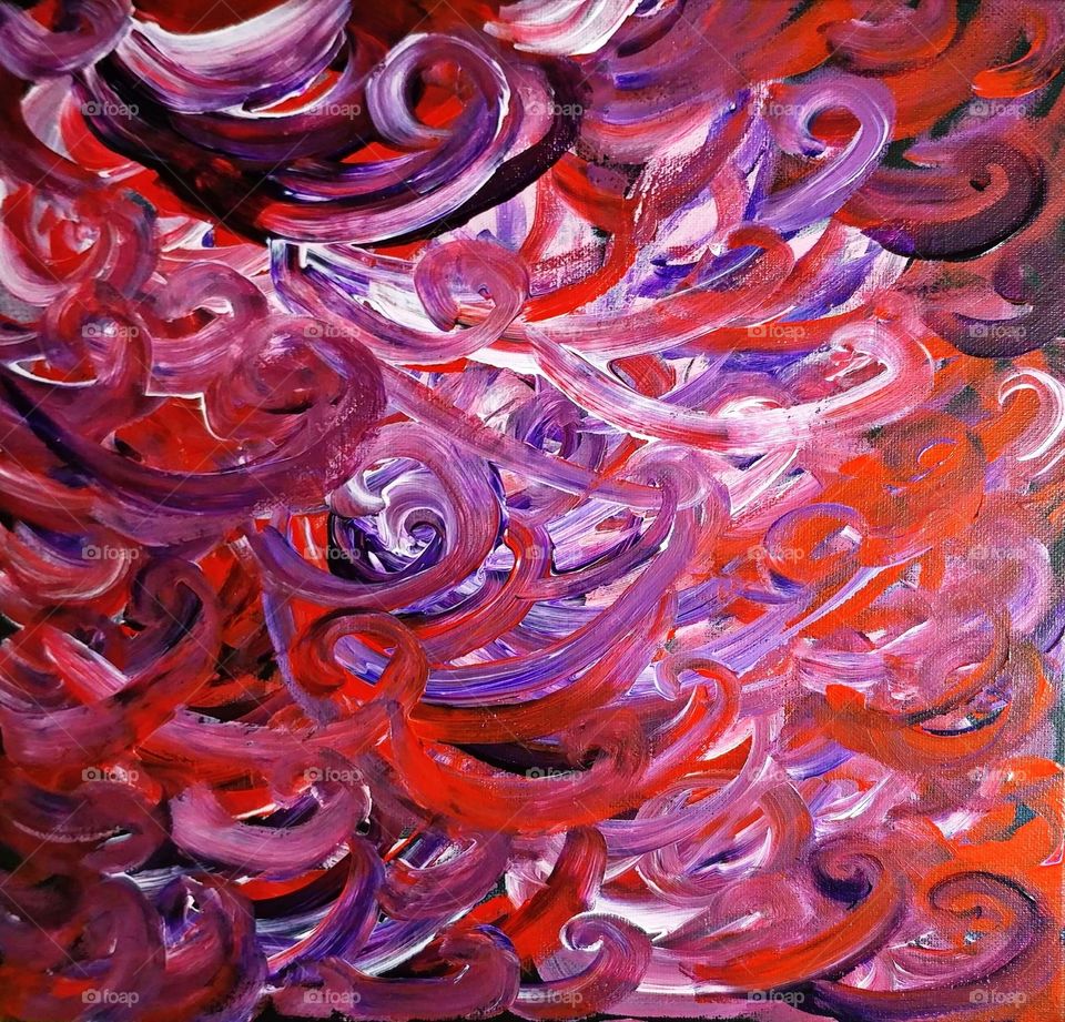 Acrylic Swirls on Canvas