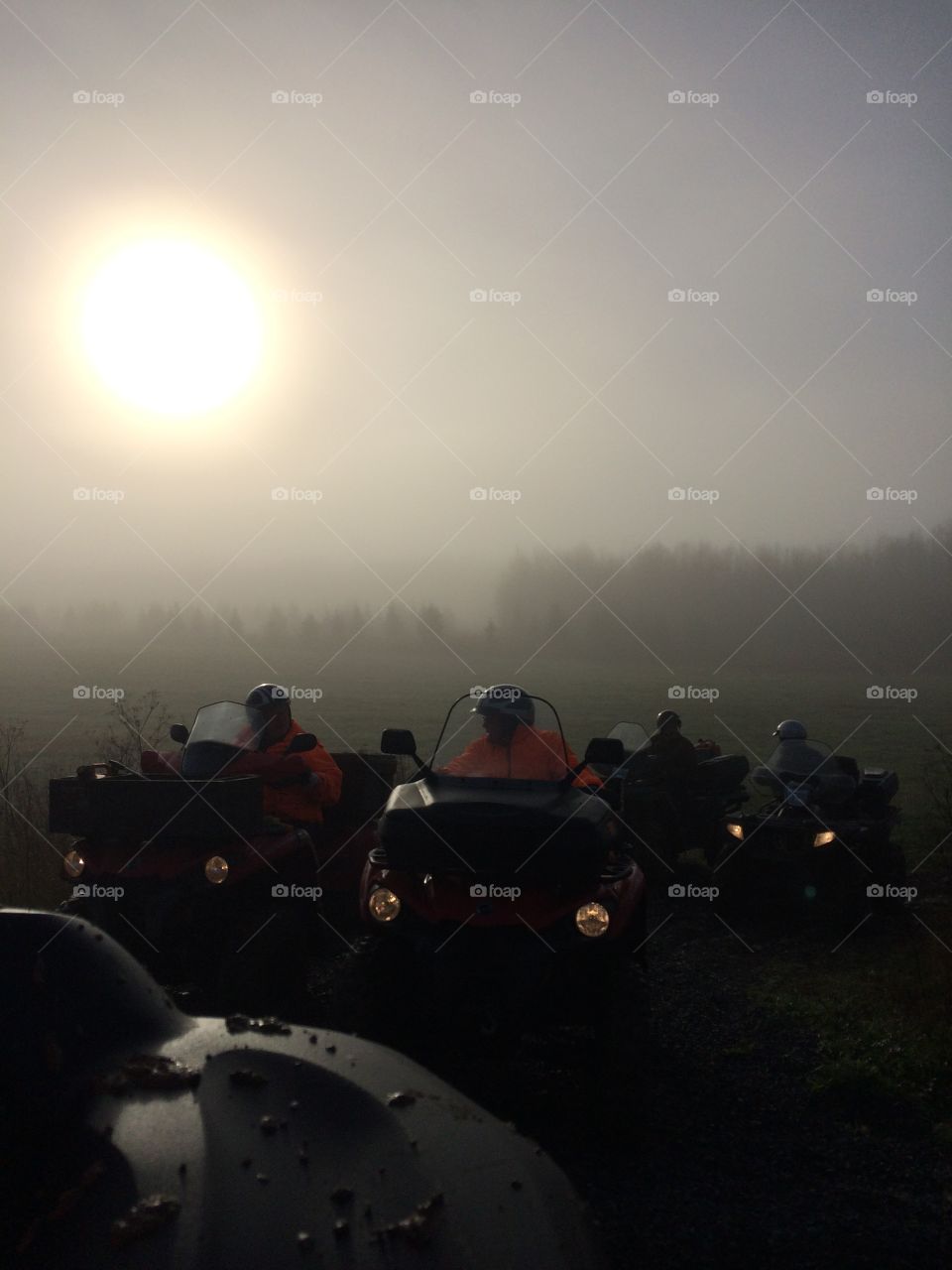 Sunrise during a ATV Rally