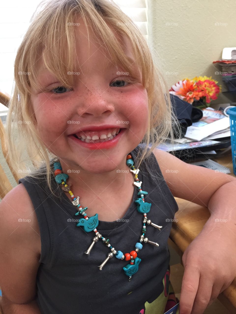 Child Native American Squash Blossom