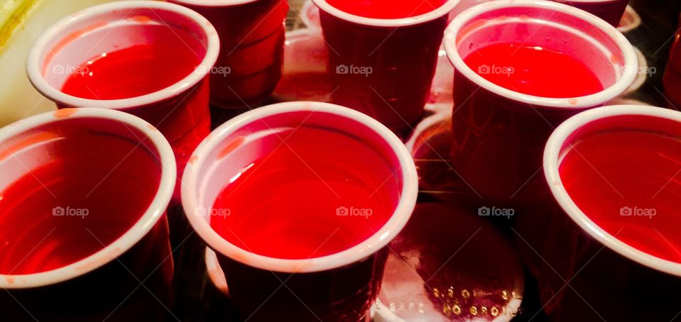 Strawberry Jell-O shots