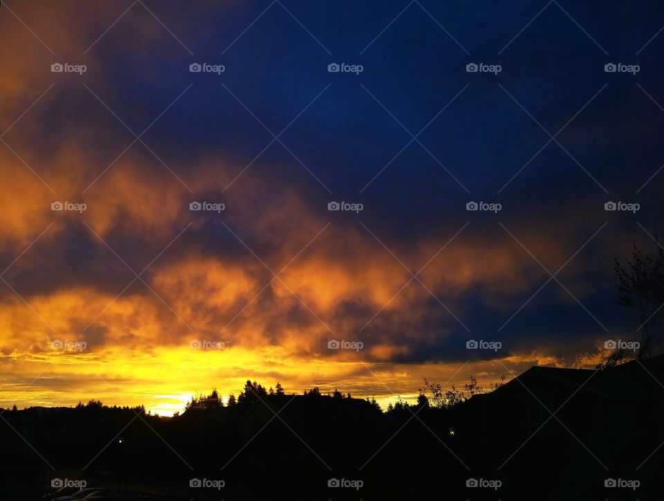 Sunrise over Brush Prairie