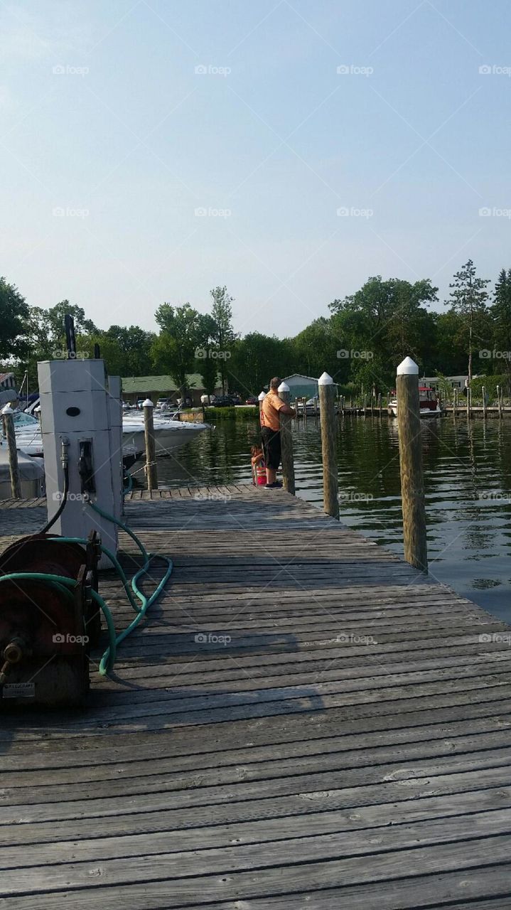 Grandpa&Granddaughter  on Father's  Day.