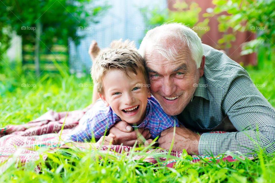 Grandpa and boy