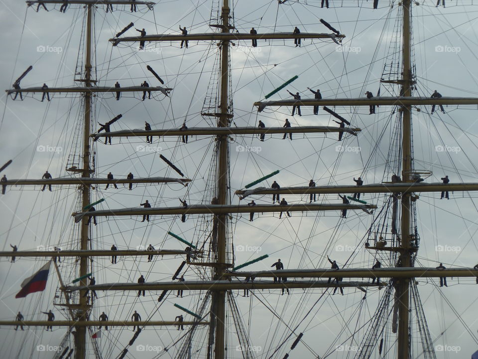 mexican sailors at the armada of rouen