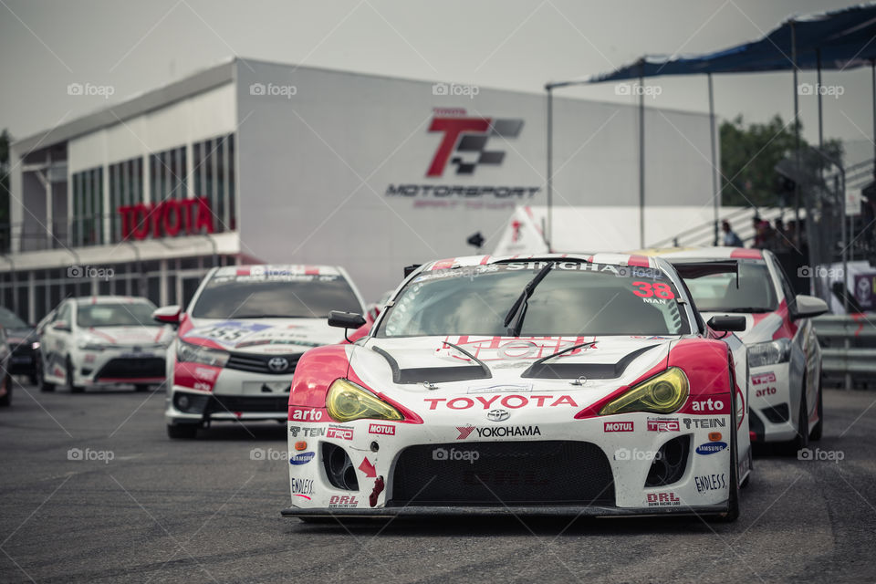 Toyota racing car show