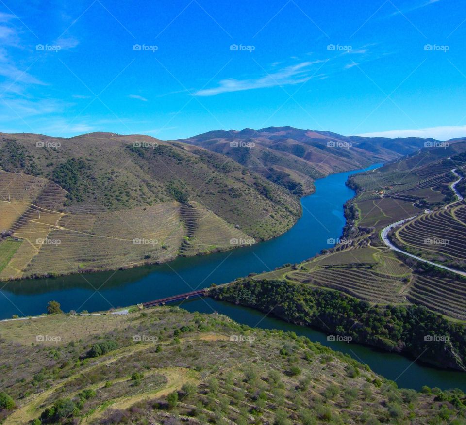 The view from the COA museum,in Foz Côa, Portugal