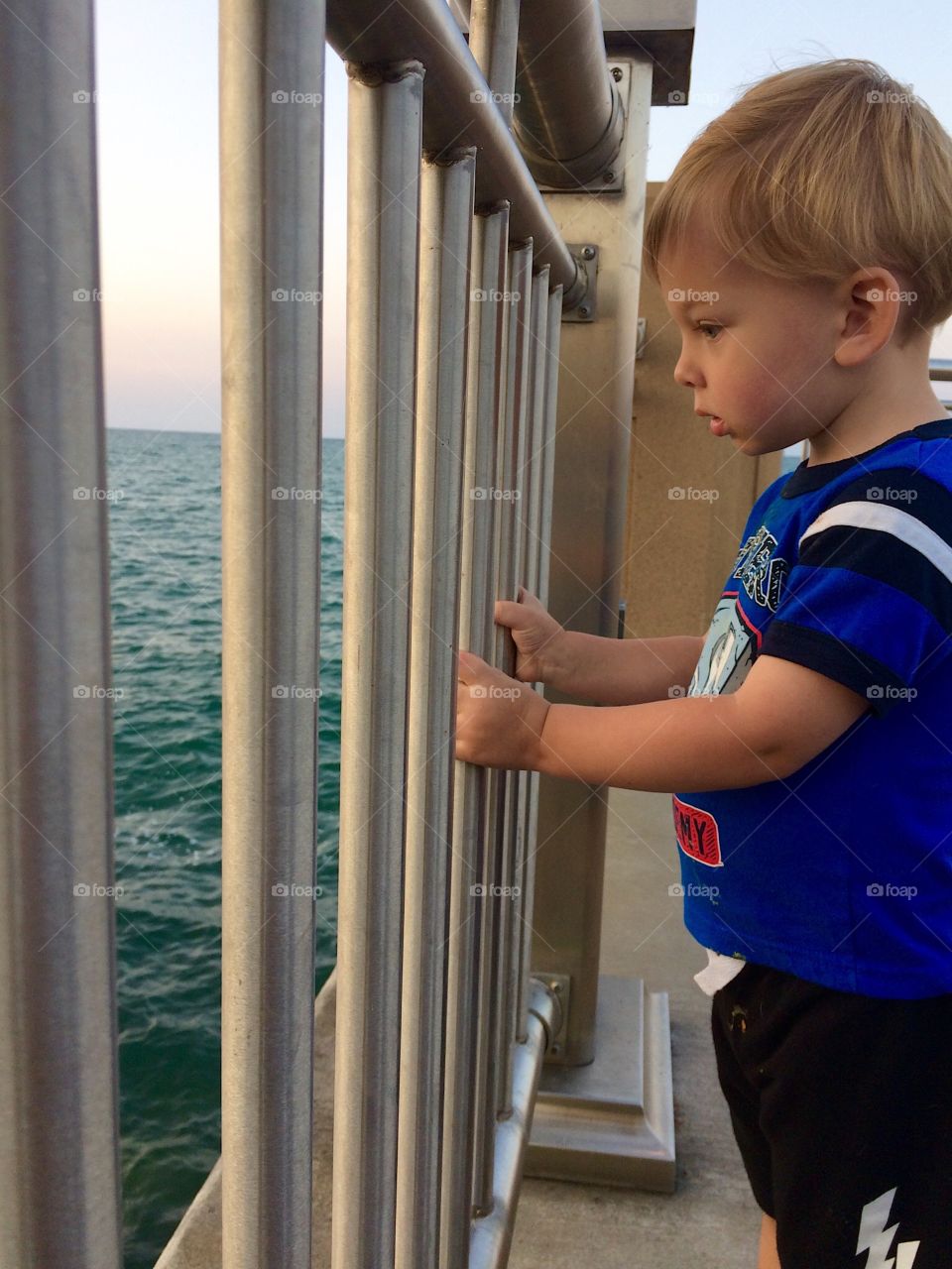 Watching the waves hit the rocks 