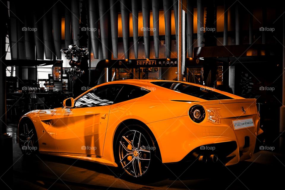 Ferrari car yellow’s Color 