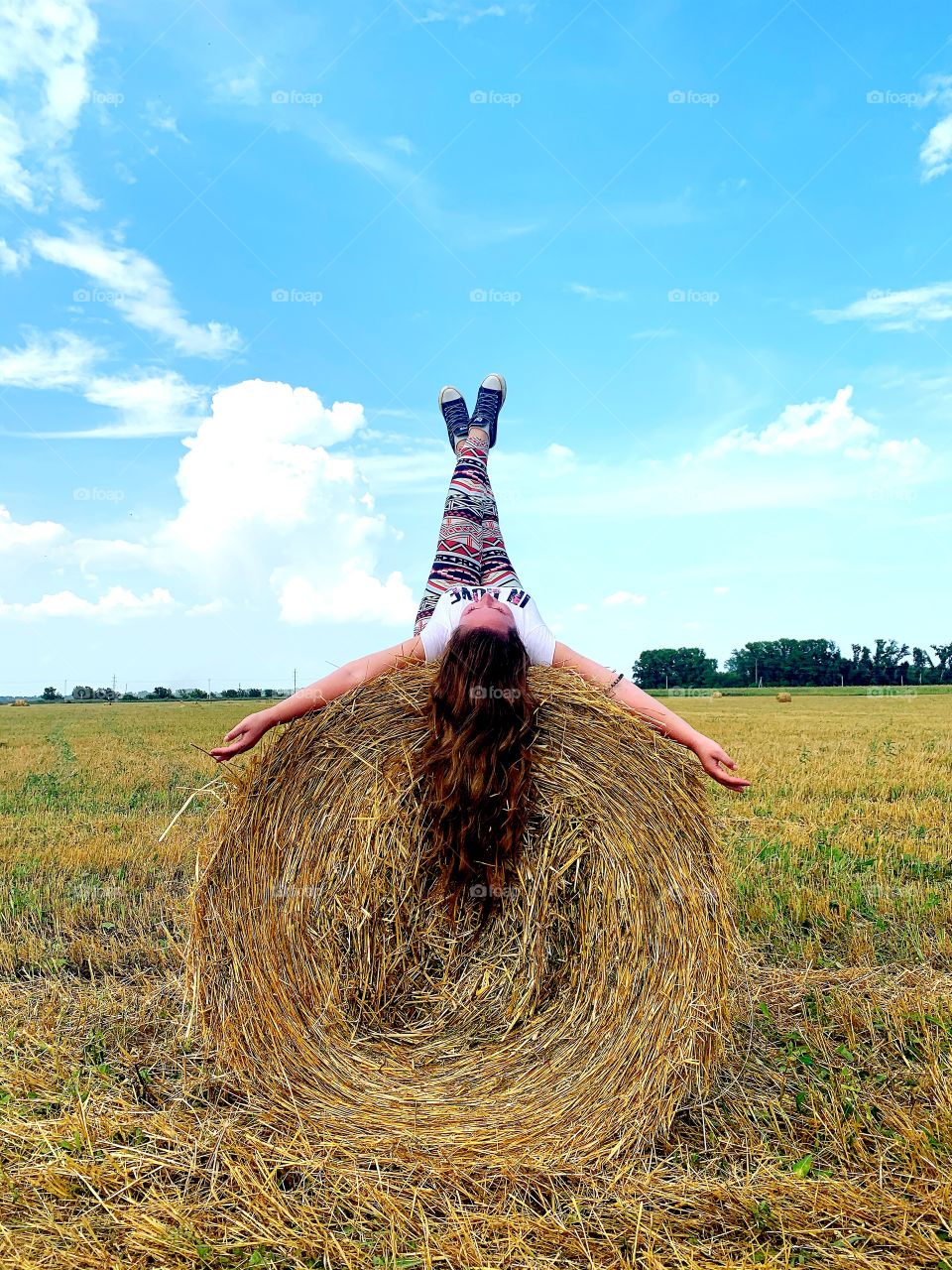 Haystack in the field