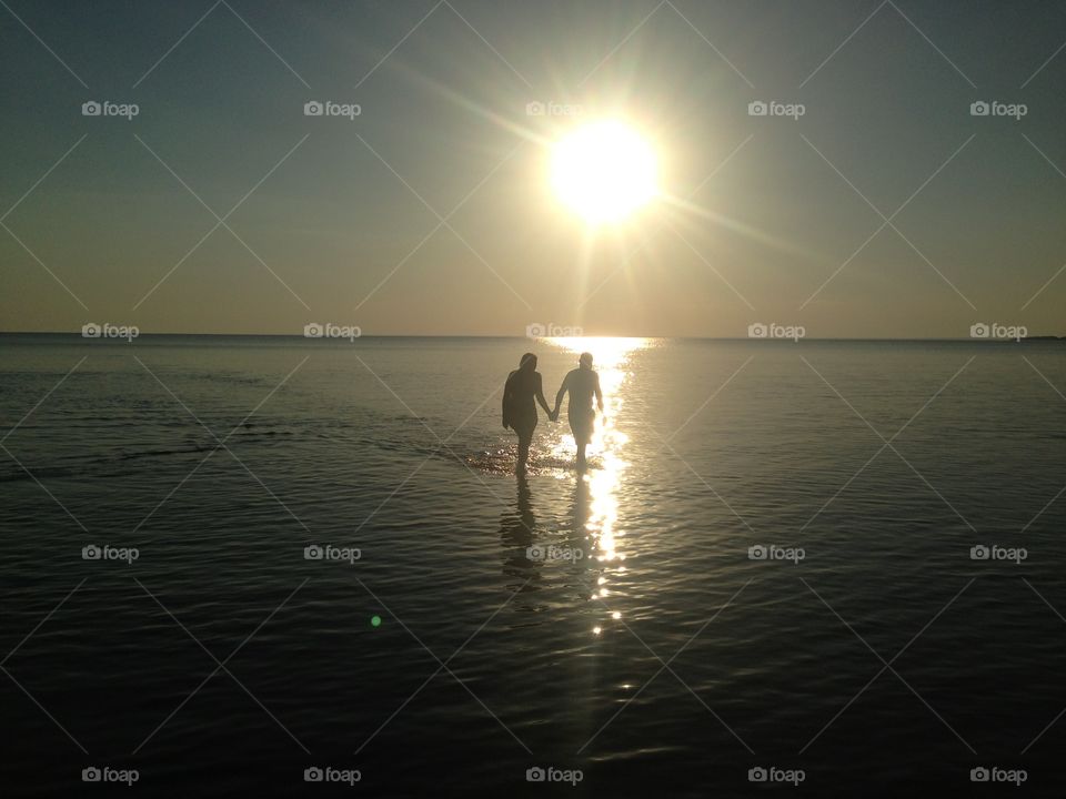 Summerlove. Me and my darling this summer at our favourite beach Svalnäs. 