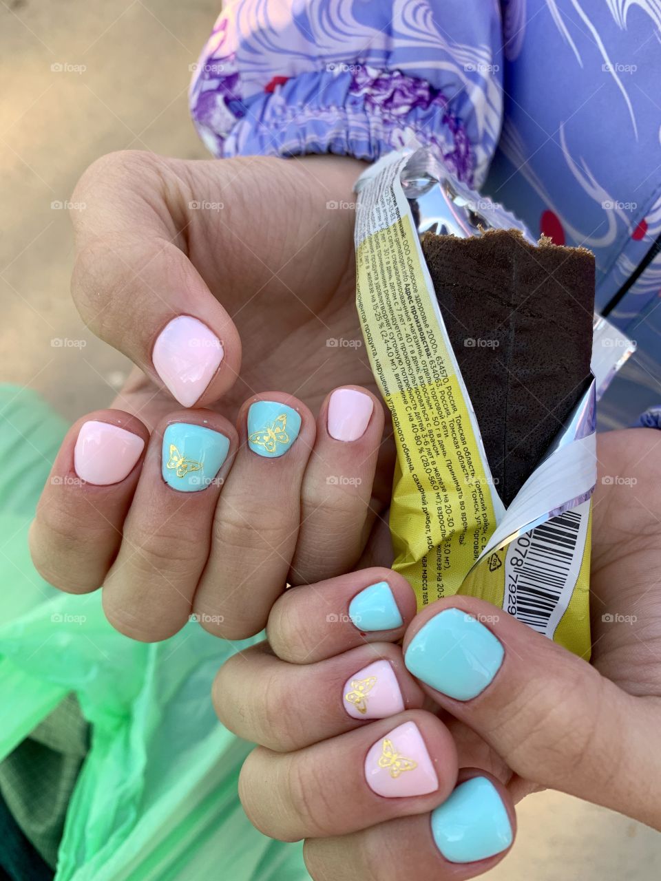 spring gentle manicure for girls