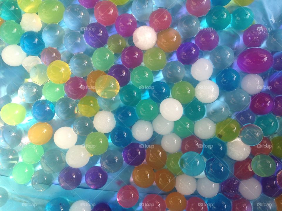 balls growing in water