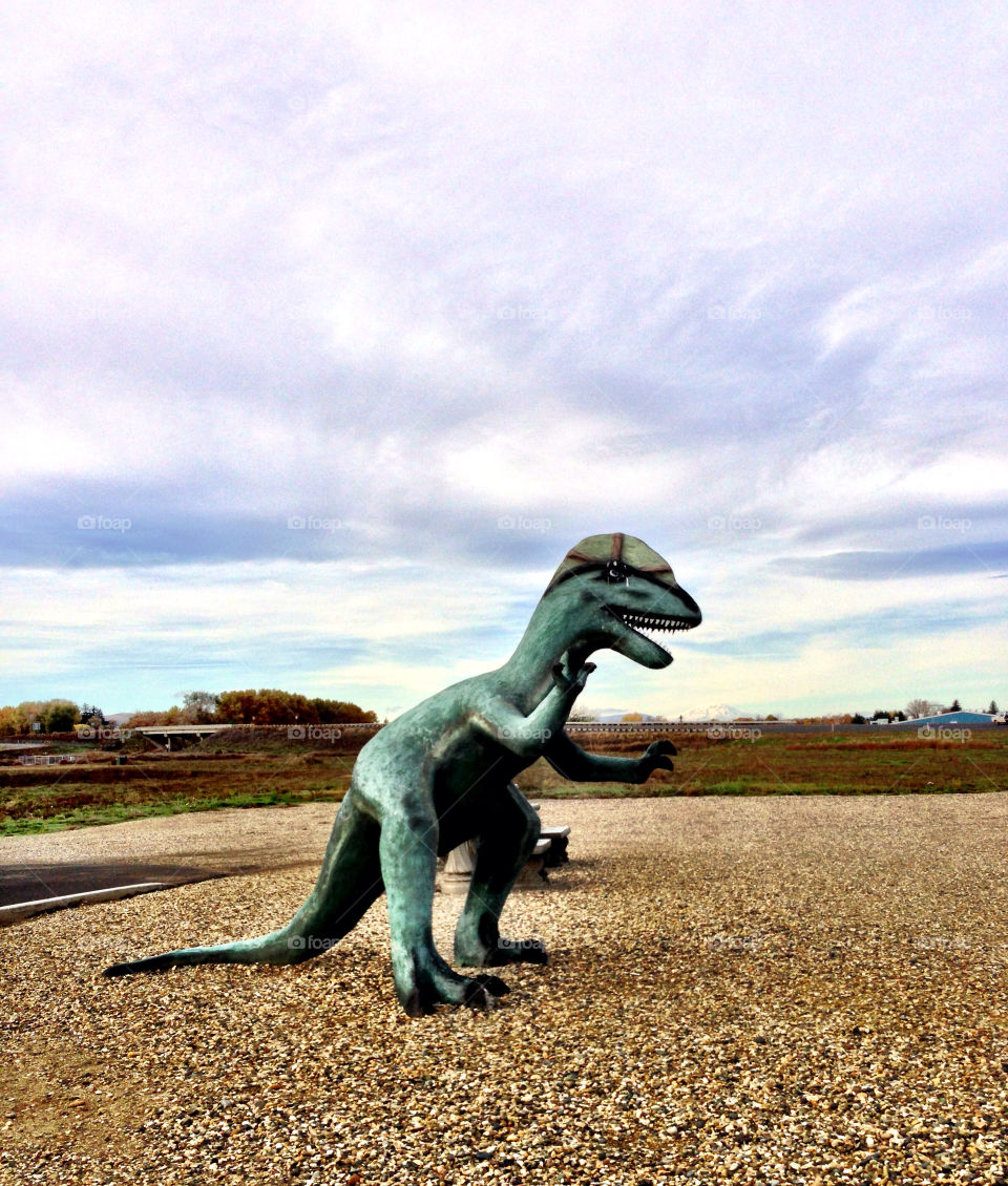 statue dinosaur t. rex washington by quick711