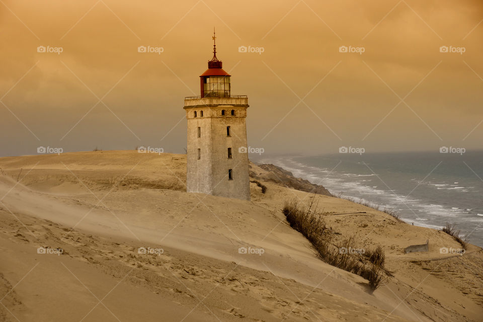 Rubjerg Knude Lighthouse in Denmark 