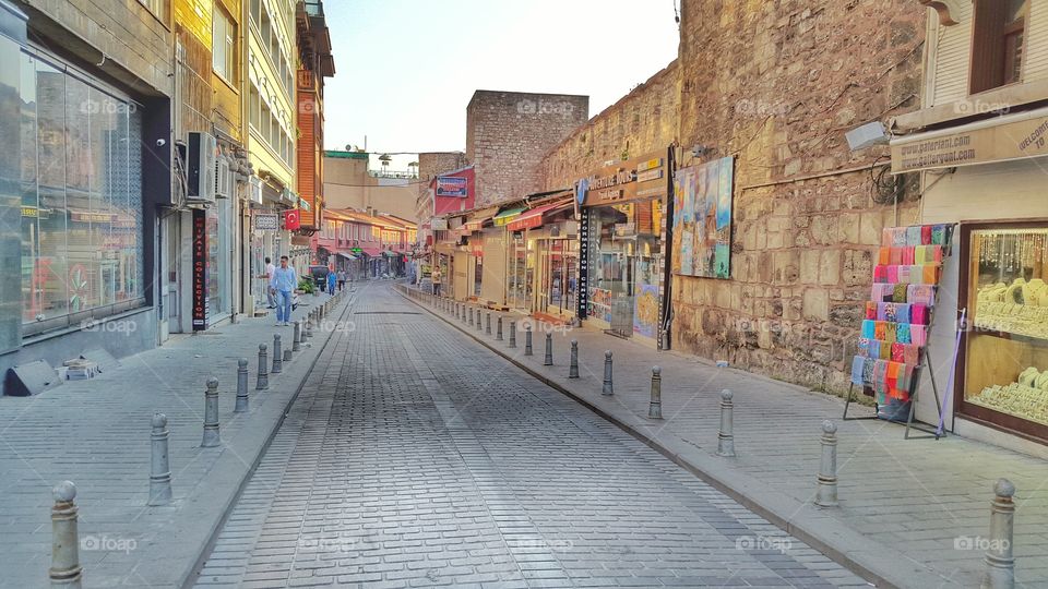 istambul streets. walking on istambul streets