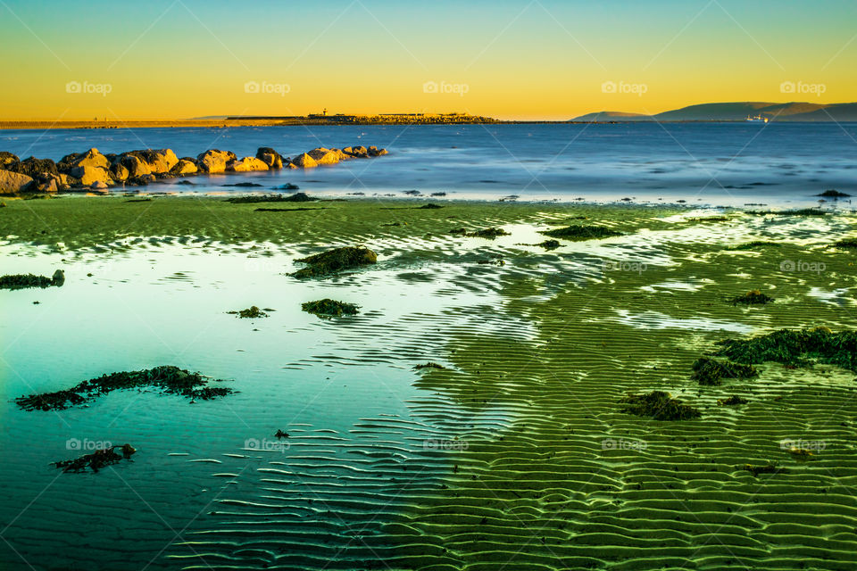 Dusk at Salthill beach