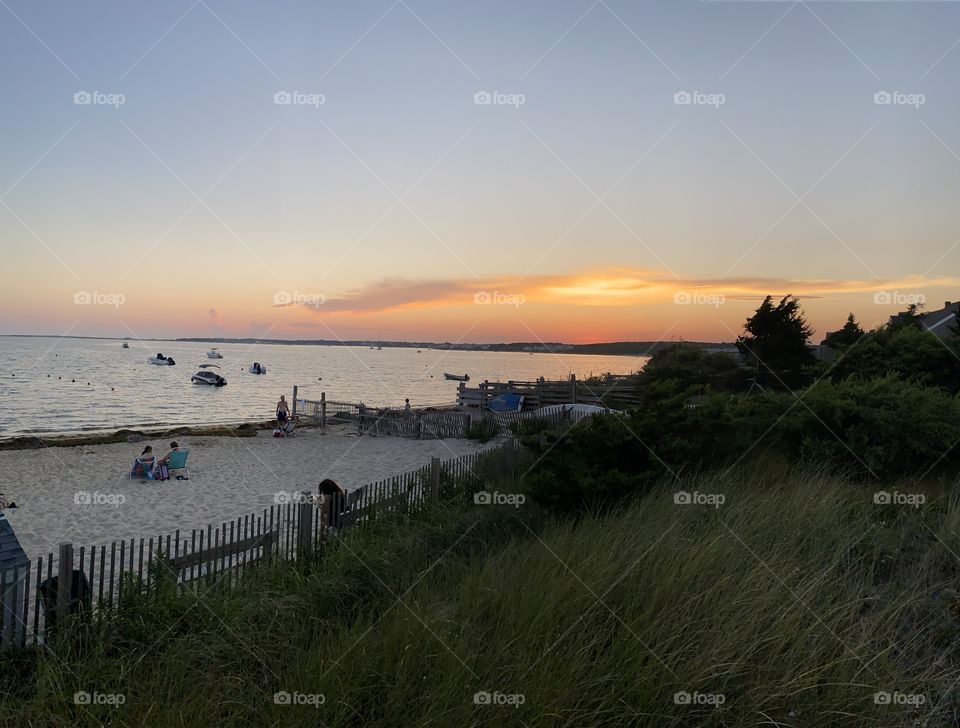 Sunset, Lewis Bay, August 2021