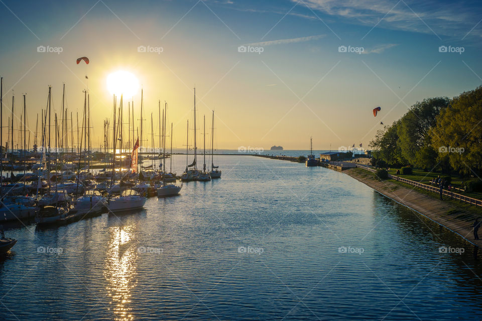 Sunset at the Pirita Tallinn
