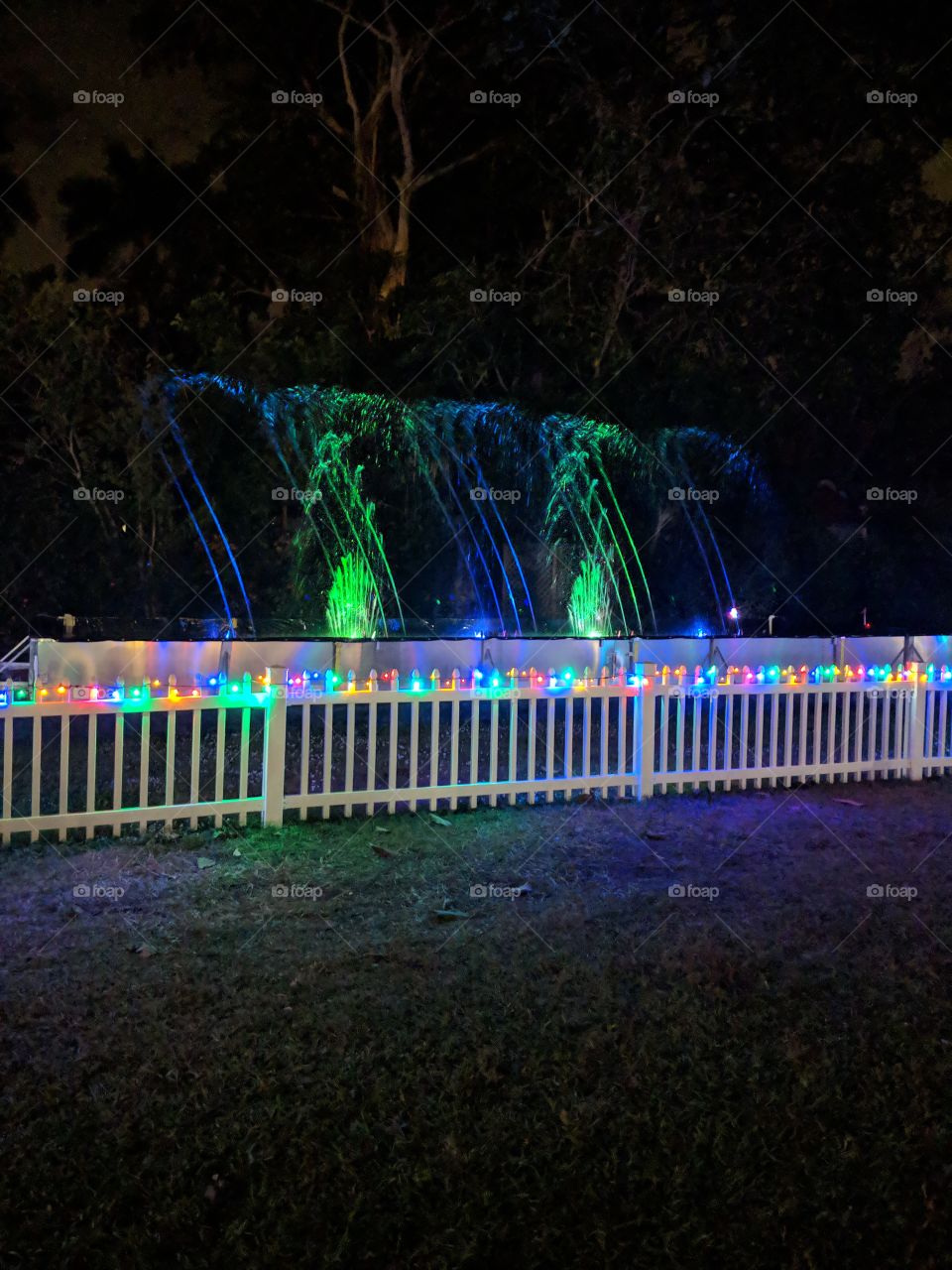 Dancing Waters/liquid fireworks at Ford & Edison Winter Estate, Fort Meyers, FL 12/2018