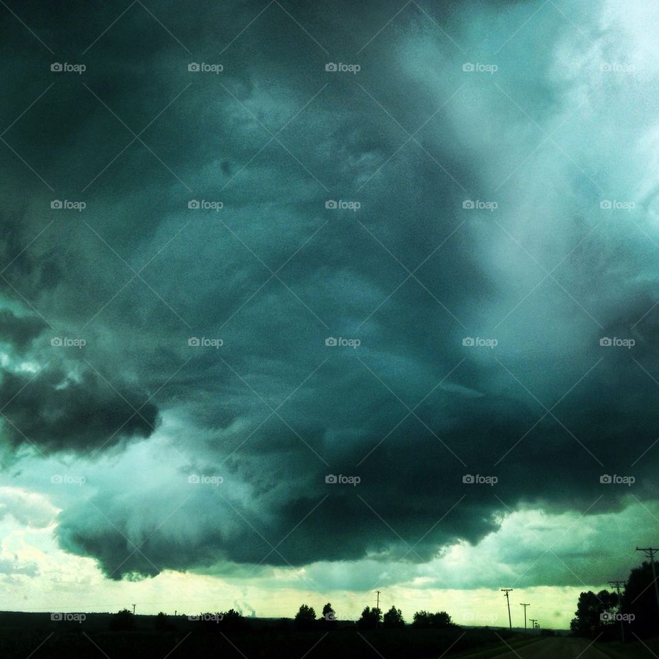 Storm clouds Midwest IL