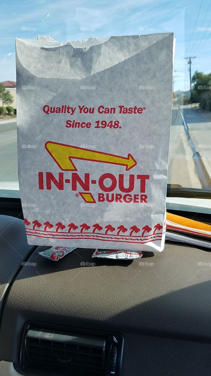 In-N-Out take out bag