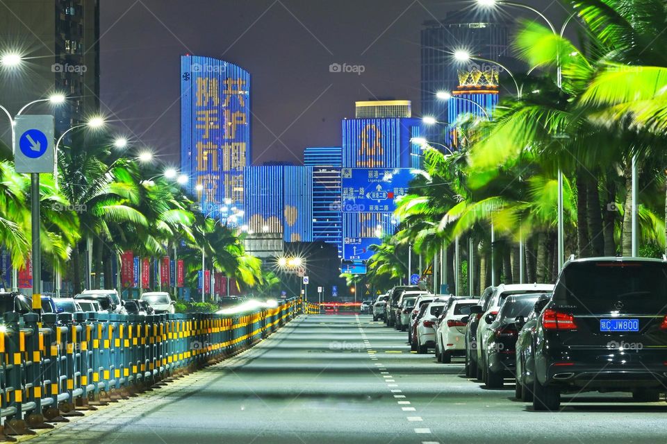 Beautiful Road at night time 