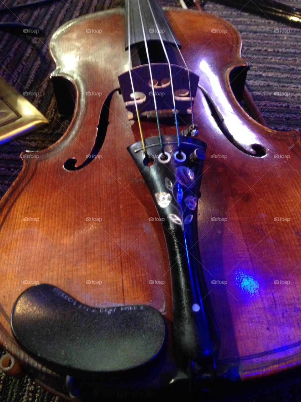 Violin on stage