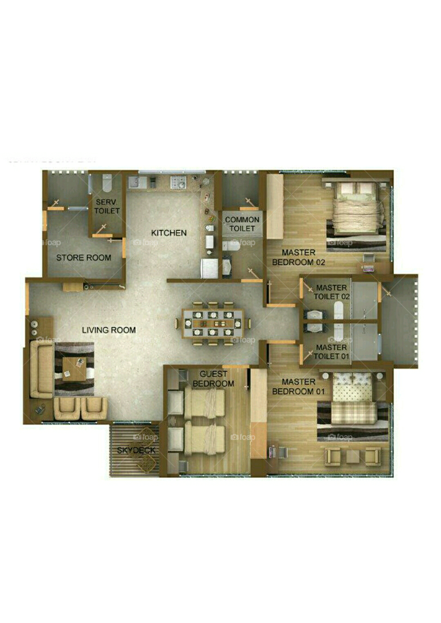 2BHK WITH GUEST ROOM